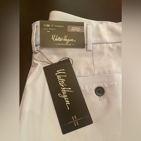 NWT | Walter Hagen Men's Golf Shorts P11 Soft Blue Size 36 Inseam 9” - Picture 13 of 15